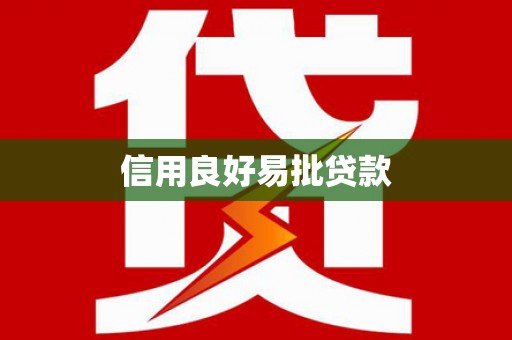 维西信用良好易批贷款
