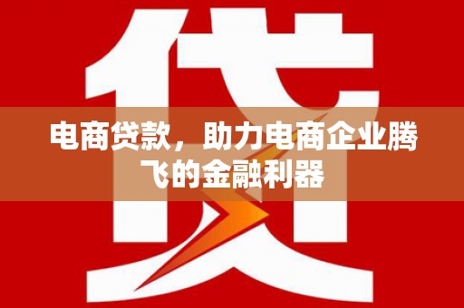 维西电商贷款，助力电商企业腾飞的金融利器