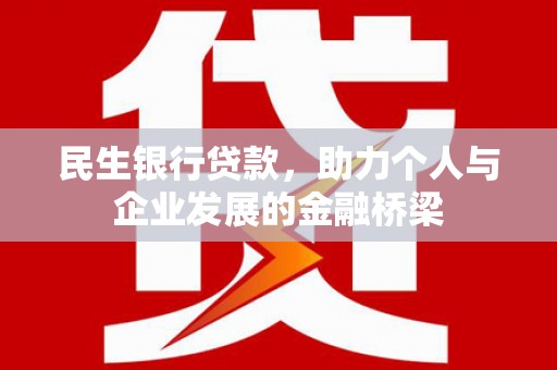 维西民生银行贷款，助力个人与企业发展的金融桥梁