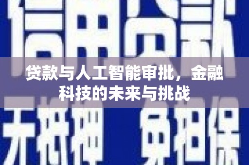 维西贷款与人工智能审批，金融科技的未来与挑战