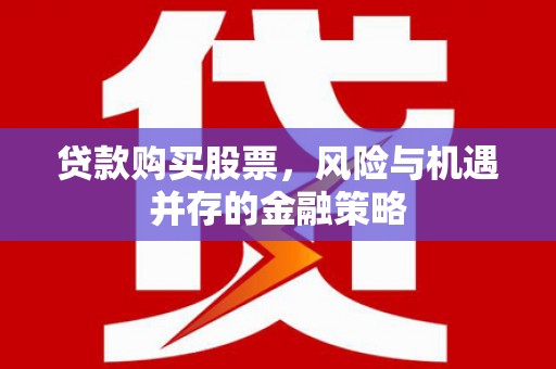 维西贷款购买股票，风险与机遇并存的金融策略