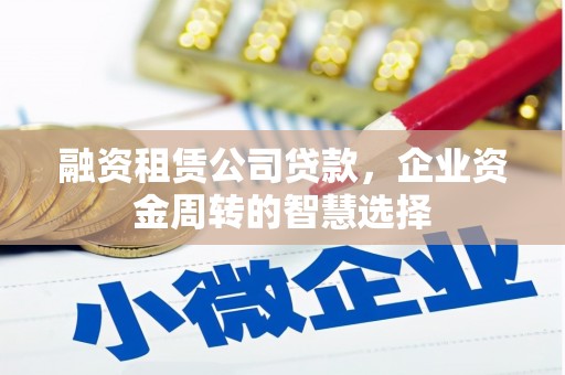 维西融资租赁公司贷款，企业资金周转的智慧选择