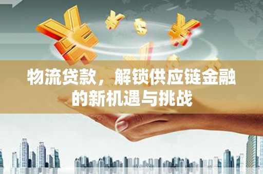维西物流贷款，解锁供应链金融的新机遇与挑战
