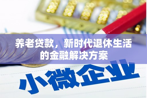 维西养老贷款，新时代退休生活的金融解决方案