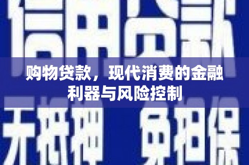 维西购物贷款，现代消费的金融利器与风险控制