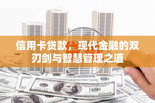 维西信用卡贷款，现代金融的双刃剑与智慧管理之道