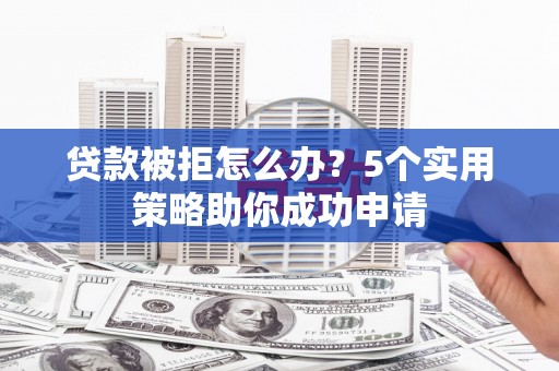 维西贷款被拒怎么办？5个实用策略助你成功申请